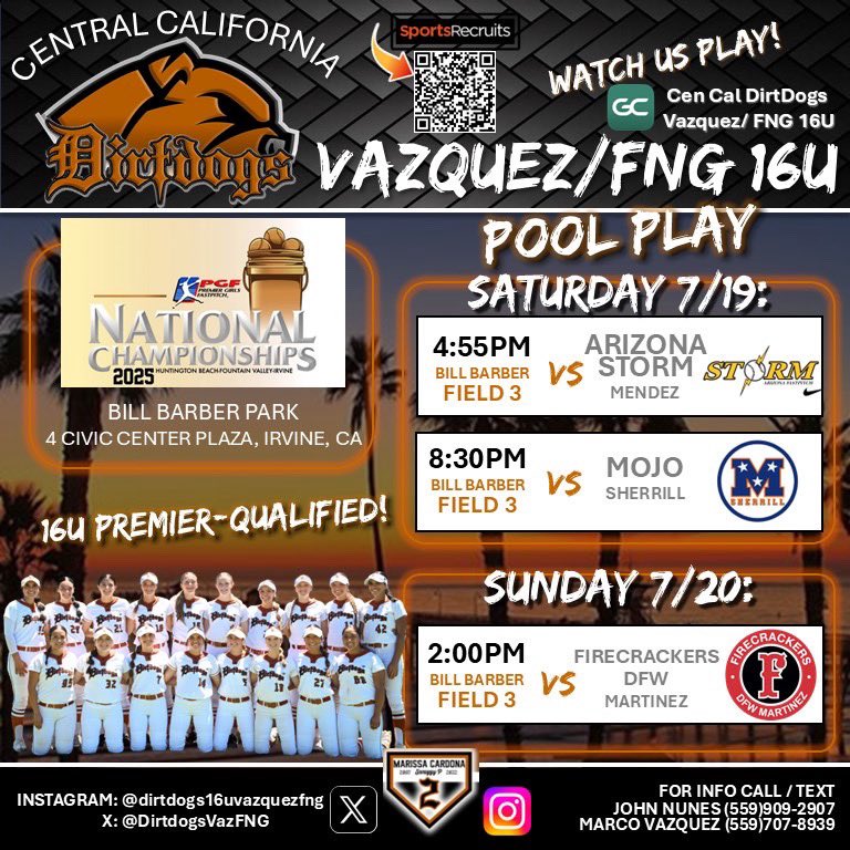 Carly Arredondo 2027 (@_carlyarredondo) on Twitter photo Hitting the road to Huntington Beach for PGF Nationals.Come watch my team compete! <a href="/UCSD_CoachP/">NIKKI PALMER</a> <a href="/CoachAaronMoore/">Aaron M. Moore</a> <a href="/CoachAJ10/">Coach AJ Robinson</a> <a href="/CoachBrie_SWA/">Brie Campbell</a> <a href="/Coach_Spearman/">Morgan Spearman</a> <a href="/CoachWillySB/">Marcus Wilhite</a> <a href="/fearny37/">Kendall Fearn</a> <a href="/rhaney_harris/">Rhaney Harris</a> <a href="/_shayknighten/">Shay Knighten</a> <a href="/angelshamblin/">Angel Shamblin</a> <a href="/montanez_22/">emily montanez</a> <a href="/BryceTeKulve/">Bryce Te Kulve</a> <a href="/CharMorgan34/">Charlotte Morgan</a> <a href="/StaceyNuveman/">Stacey Nuveman Deniz</a> Hitting the road to Huntington Beach for PGF Nationals.Come watch my team compete! <a href="/UCSD_CoachP/">NIKKI PALMER</a> <a href="/CoachAaronMoore/">Aaron M. Moore</a> <a href="/CoachAJ10/">Coach AJ Robinson</a> <a href="/CoachBrie_SWA/">Brie Campbell</a> <a href="/Coach_Spearman/">Morgan Spearman</a> <a href="/CoachWillySB/">Marcus Wilhite</a> <a href="/fearny37/">Kendall Fearn</a> <a href="/rhaney_harris/">Rhaney Harris</a> <a href="/_shayknighten/">Shay Knighten</a> <a href="/angelshamblin/">Angel Shamblin</a> <a href="/montanez_22/">emily montanez</a> <a href="/BryceTeKulve/">Bryce Te Kulve</a> <a href="/CharMorgan34/">Charlotte Morgan</a> <a href="/StaceyNuveman/">Stacey Nuveman Deniz</a>