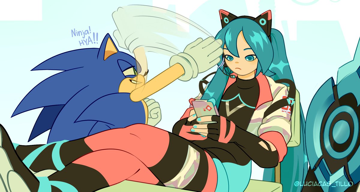 LuciaCas_tillo's tweet image. POV: You have a brother.
'Cause for SOME REASON, they enjoy being a bother more than a brother😅 (I luv my bros🫶)
#SonicTheHedgehog #SonicRacingCrossWorlds #HatsuneMiku