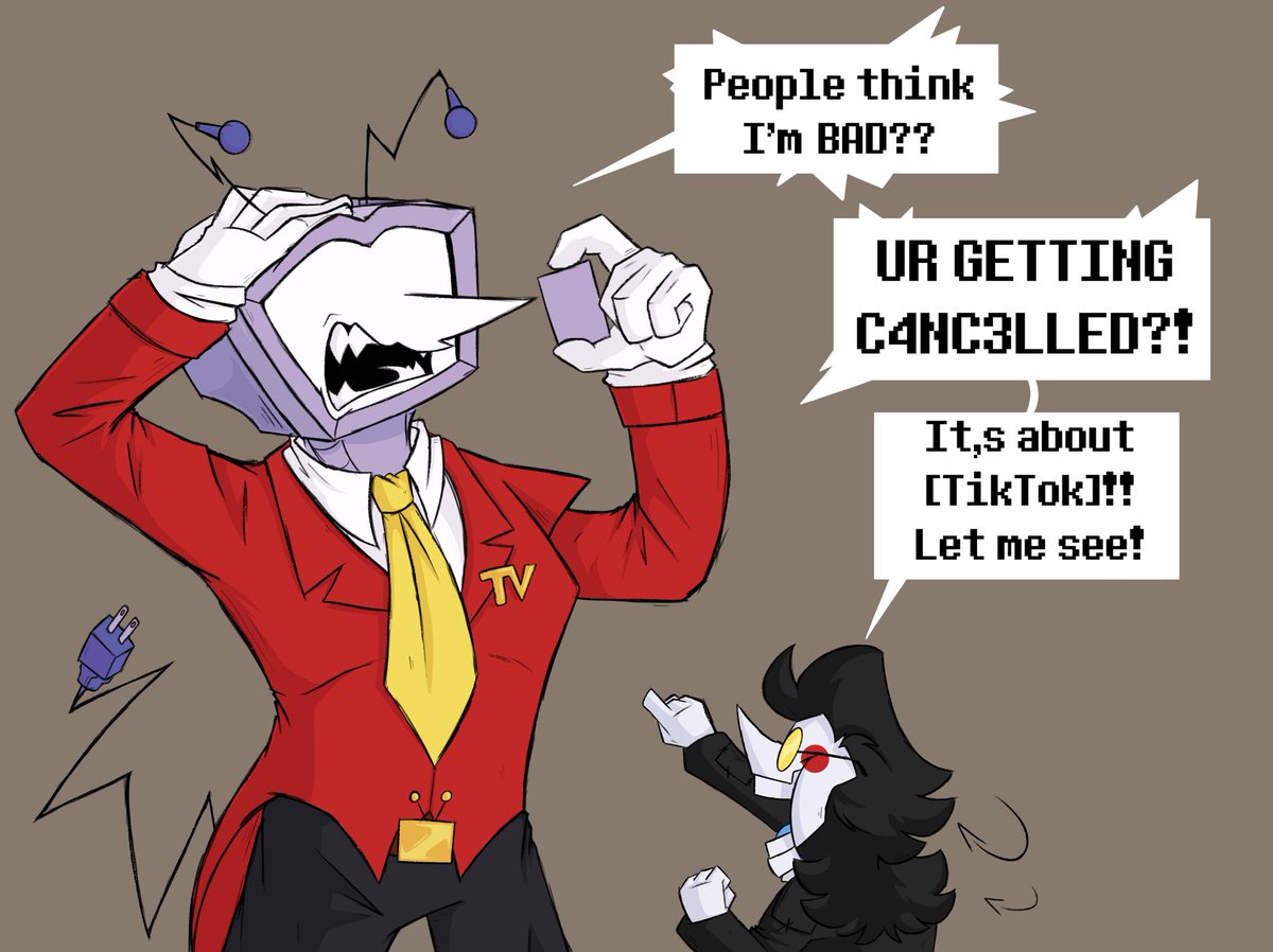 VirulentVoidArt's tweet photo. I’m adding to the meme, it’s too funny not to 
3/6, more panels in thread 
#spamtenna #spamton #tenna #deltarune #DeltaruneChapter3 https://t.co/IEKwqRXSJW