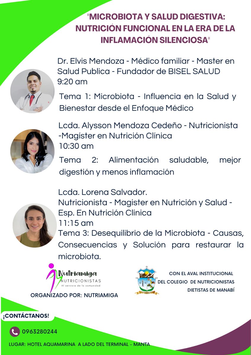 ConudimManabi's tweet photo. #nutricion #Nutricionistas #Manta #Manabi #conudim #Salud #ULEAM #PUCE #UTM #estudiantesdenutricion https://t.co/XzV7FFnLlT