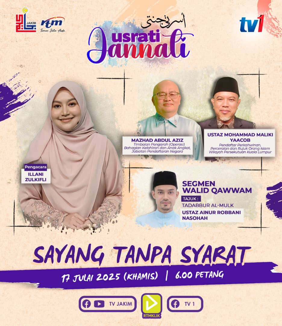 jpnhqofficial's tweet image. Anak tak sah taraf bukan anak berdosa. Mereka tidak memilih untuk lahir dalam keadaan itu.Mereka hanya mahu kasih sayang, peluang dan masa depan.
Bersama saksikan rancangan USRATI JANNATI dengan tajuk minggu ini SAYANG TANPA SYARAT Khamis, pukul 6.00 petang, hanya di TV1.