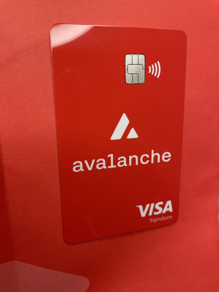 kspaze1's tweet image. GM

Guess what arrives today 🙌🏻

#AvalancheCard @TheAvaxCard