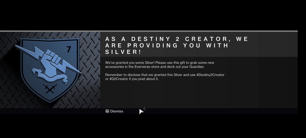 Got some edge of fate and emblem codes to give out twitch.tv/psyer_ #D2creator