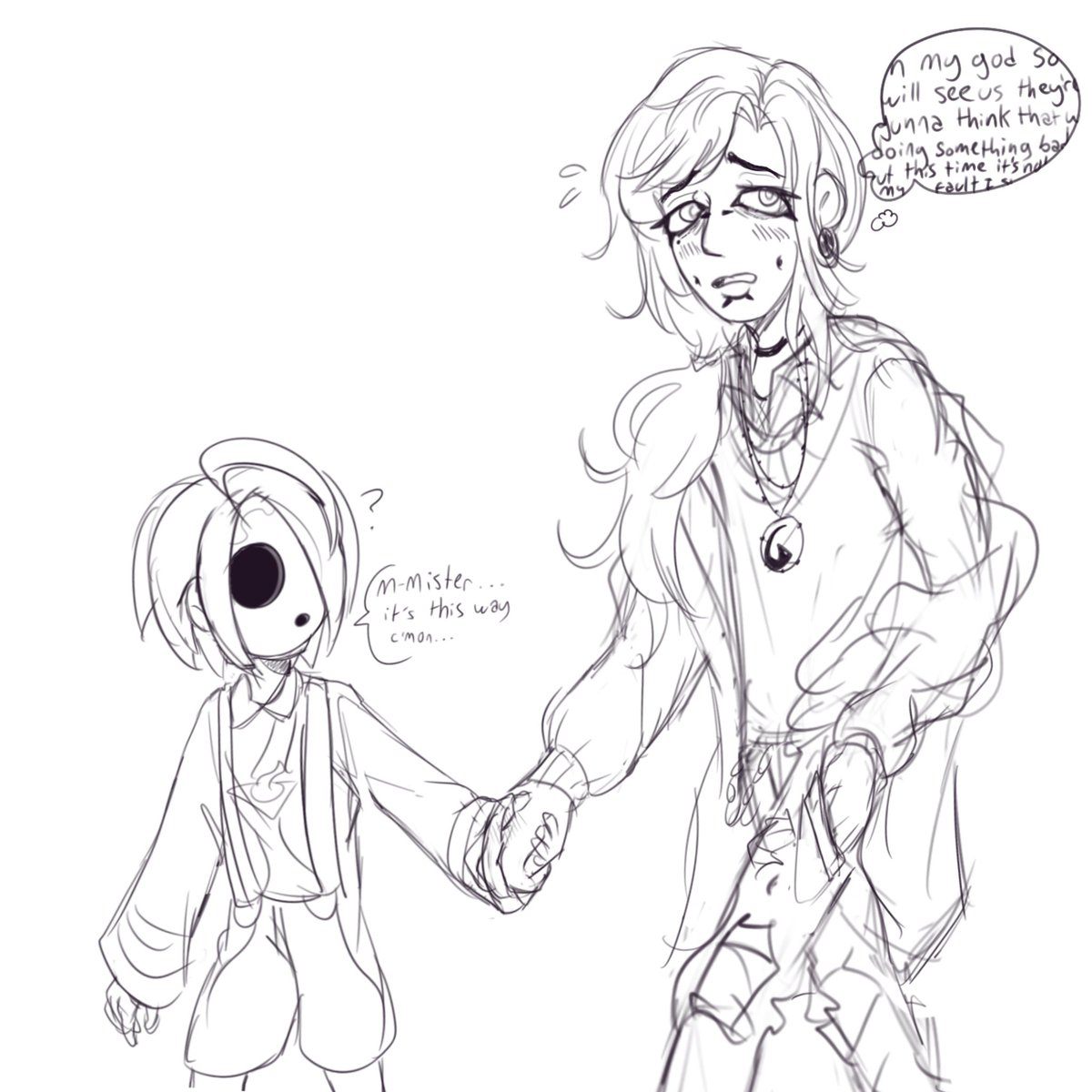 Little doodles of Allister stuff I’ve made during my silent period:

First up some very tame yumeship sketches.. I will make more not sorry