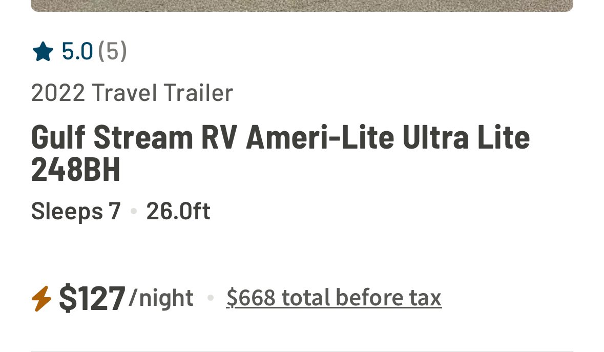 I hate hotel/RV sites…I’m looking for two nights. Advertised as $127/night. Yet total BEFORE tax is $668?!?!? Shouldn’t they just say $334/night?