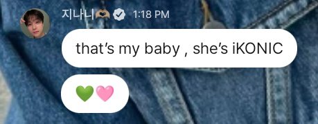 jiwonscherry's tweet photo. jinhwan: "that's my baby, she's iKONIC 💚🩷"

jinani flirting🙈🙈🙈 https://t.co/RHDMQJWnJu