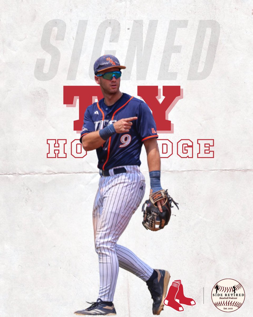 SideRetiredPod's tweet image. Ty’s Shipping Up to Boston!! Congrats to #FriendOfThePod @thetyhodge on signing with the @RedSox !!!