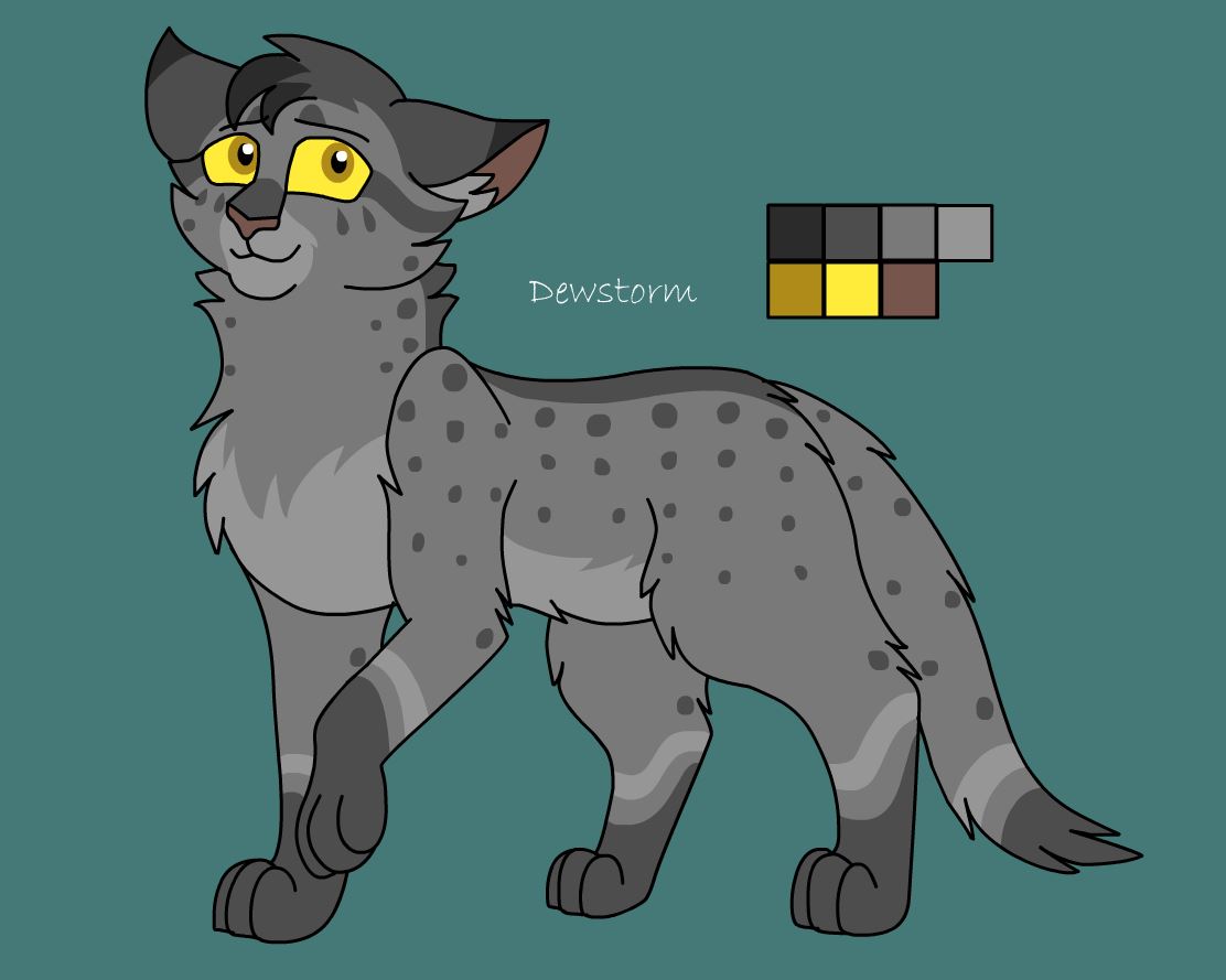 DawnMistCat's tweet image. Long overdue new designs for Starfaith and Dewstorm!