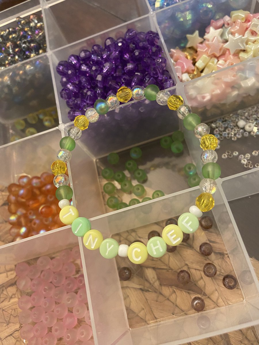 MelisaurRex's tweet image. A not so tiny bracelet for the tiny chef