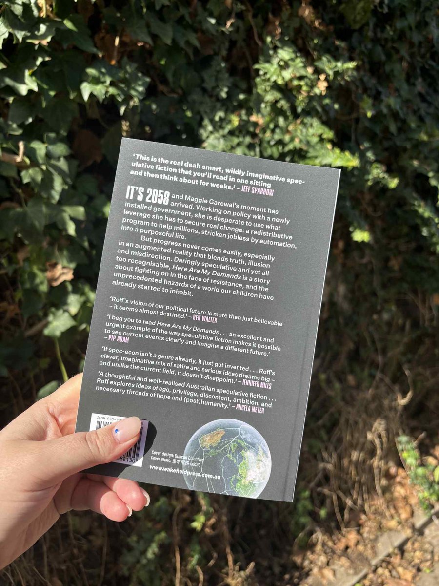 Strewth, finished copies of <a href="/roffwrites/">Andrew Roff</a>’s debut novel emerge! Out very soon from Adelaide’s Wakefield Press! #HereAreMyDemands