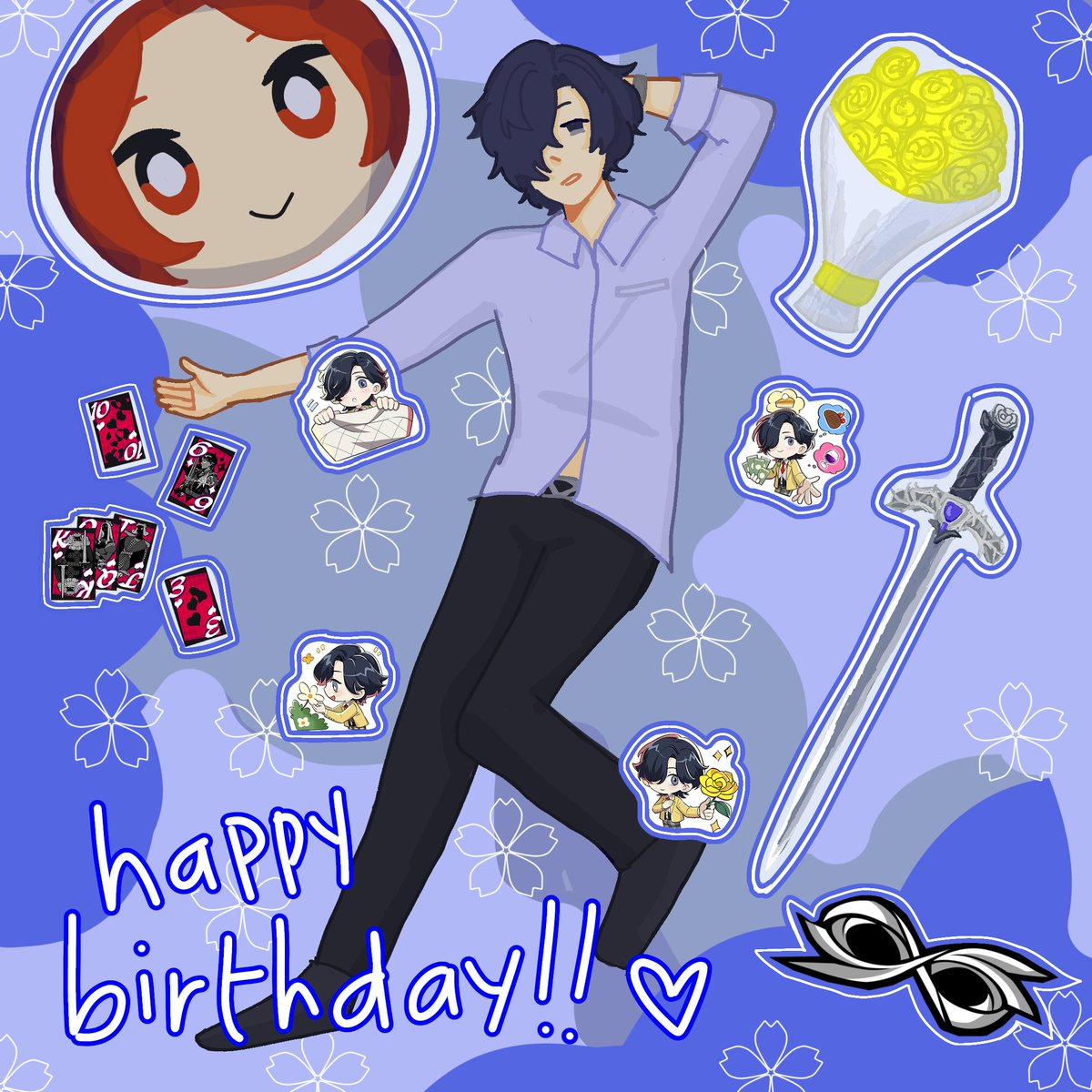 wishing you the happiest birthday ever, Masaki Ashiya 🌼🩷

#P5X