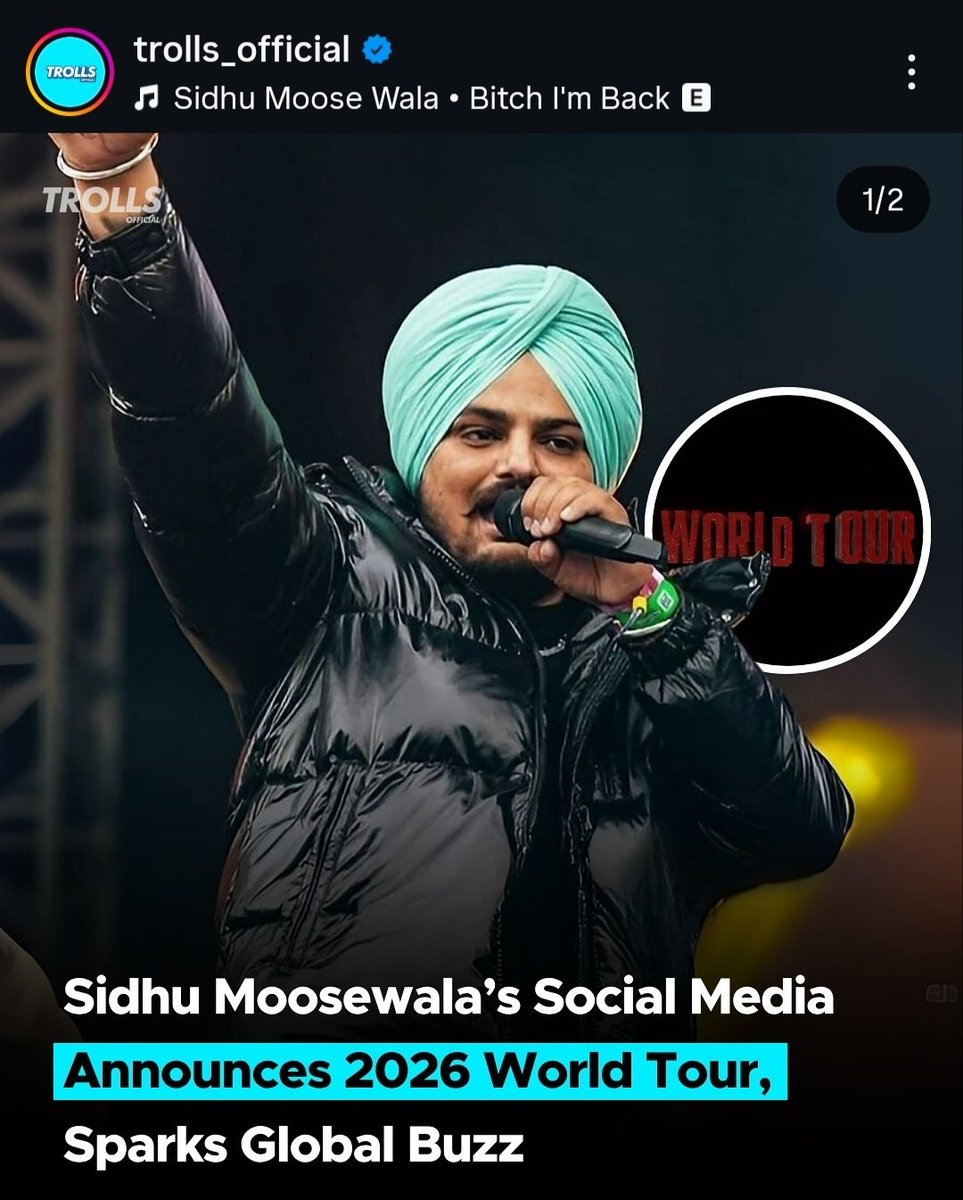 Punjabihitzz's tweet photo. Media &amp;News outlets  'Via' IG 

(Upcoming Hologram 2026 Show )

#Sidhumoosewala 
#Justiceforsidhumoosewala 
Day -1145 https://t.co/EnzTrkTOLz