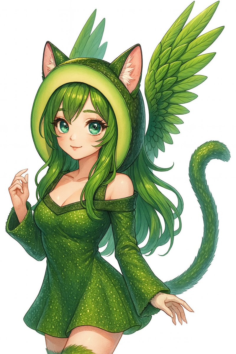 Flying Avocado Catgirl 

Companion mode: on