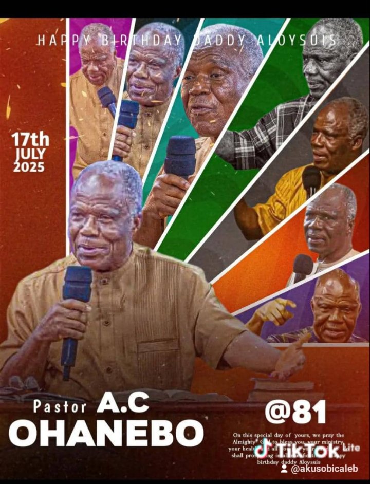 Calebscript's tweet image. Happy birthday General oversee of Watchman Catholic charismatic renewal movement