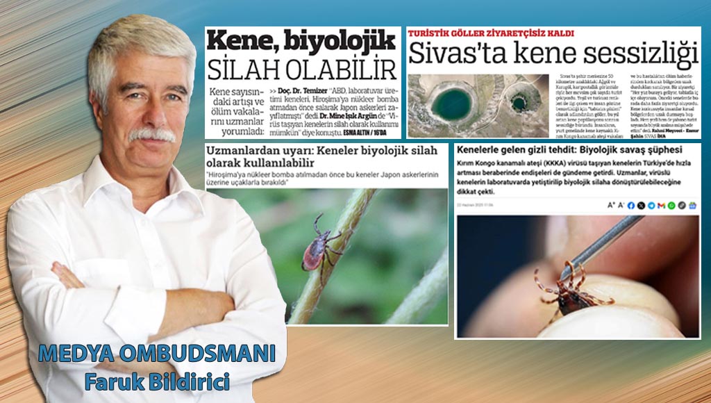 “Hiroşima’ya uçaklarla kene atmışlar”mış! Türkiye gazetesinin “Biyolojik savaşın yeni yüzü kene” haberinde aynen böyle yazıyor. Ama ne Hiroşima'ya kene atıldığına ne de kenelerin Türkiye’de biyolojik silah olarak kullanıldığına dair bir kanıt var! Alpay Azap gibi bilim insanları