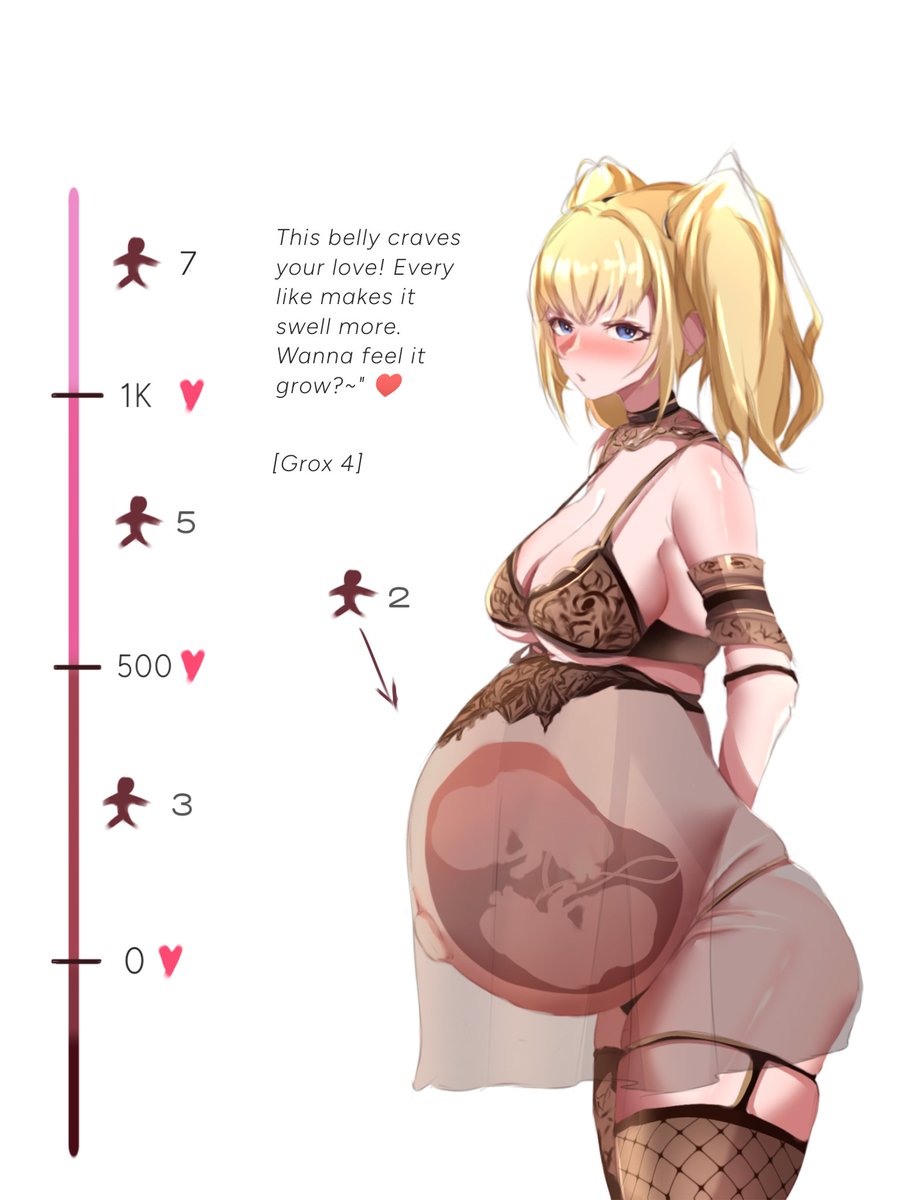 Cvylora_'s tweet photo. Enlarge Grox's Baby bump! ✨

"This belly craves your love! Every like makes it swell more. Wanna feel it grow?~♡"

Retweet And likes are appreciated!✨ https://t.co/VbmmJhZaJq
