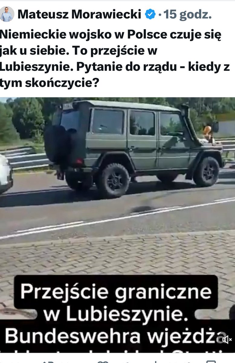 adamSzlapka's tweet image. Jak wygląda klasyczna ruska dezinformacja na przykładzie działania @MorawieckiM
Wrzucenie do sieci filmiku: prawdziwego, w tym konkretnym przypadku pokazującego brygadę NATO (wielonarodową, stacjonującą w Polsce od lat)
Opisanie materiału kłamstwem (Niemcy najechali do Polski,…