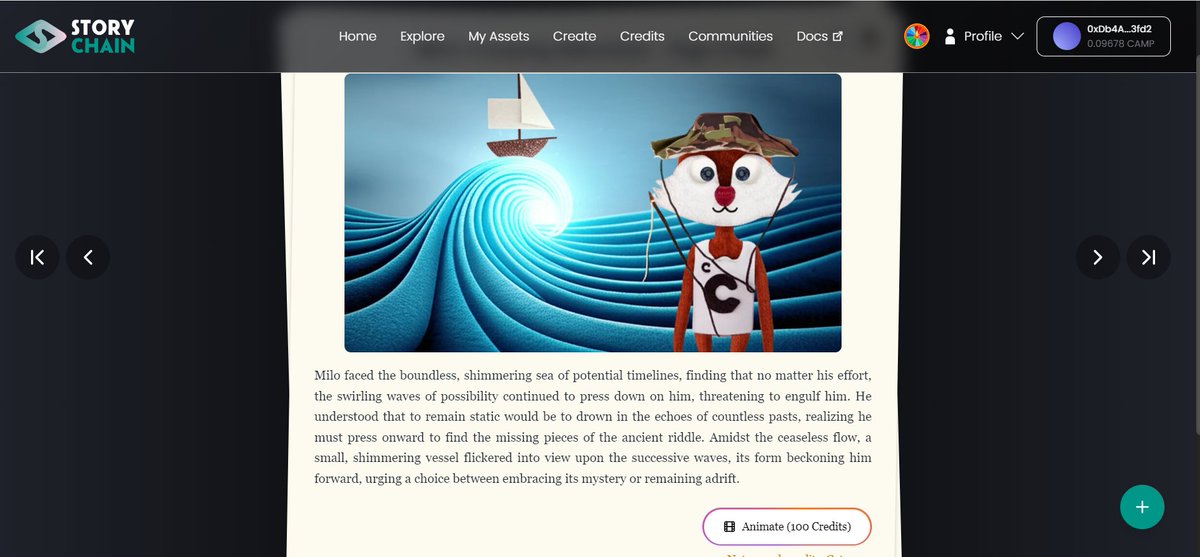 ThanhBinh.fuel🐉 $MON꧁IP꧂ (@kevinqbap21) on Twitter photo Just created my page in <a href="/campnetworkxyz/">Camp Network ⛺️</a>'s Never Ending Story using @StoryChain_AI 📖
Continue Milo's story for a chance to win a <a href="/CampTrailHeads/">TrailHeads ⛺️</a> WL spot!
#NeverEndingStory
storychain.ai/collab/s/milos… Just created my page in <a href="/campnetworkxyz/">Camp Network ⛺️</a>'s Never Ending Story using @StoryChain_AI 📖
Continue Milo's story for a chance to win a <a href="/CampTrailHeads/">TrailHeads ⛺️</a> WL spot!
#NeverEndingStory
storychain.ai/collab/s/milos…