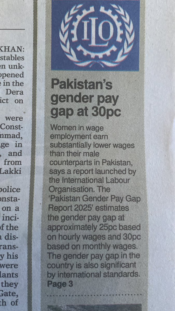Women are paid 30% less than men for the same job in Pakistan. 

ILO study.