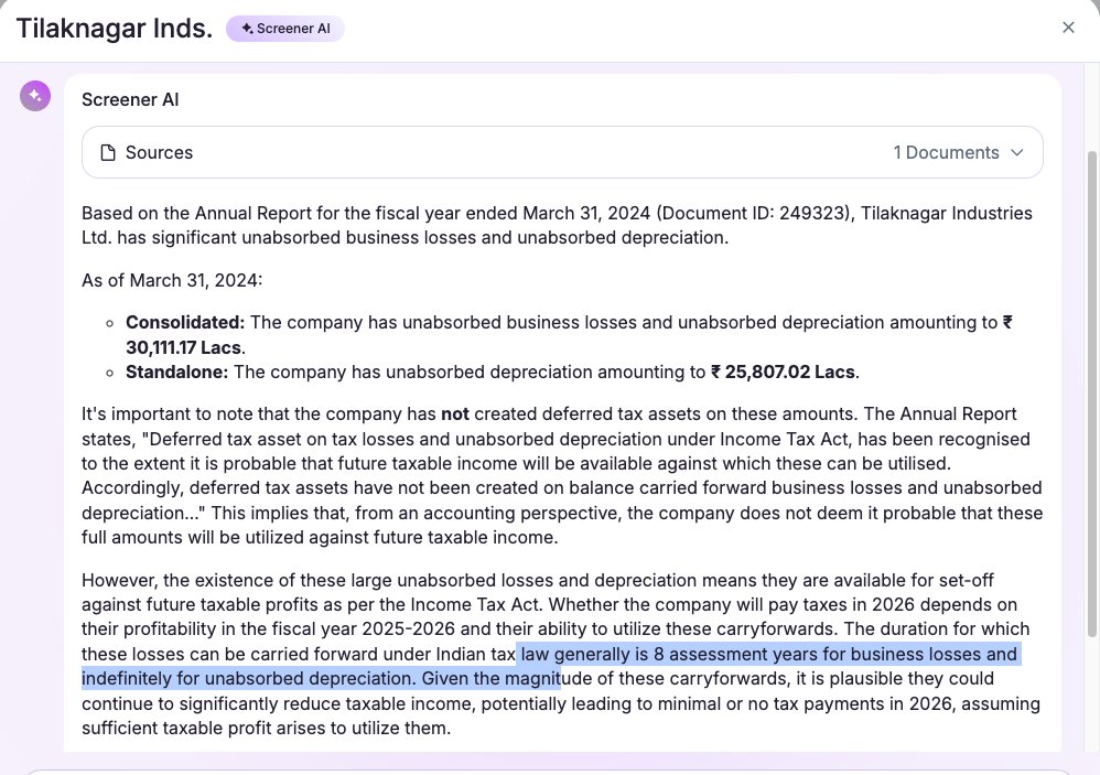 Know what to look for (Intelligence based on prior knowledge / fundamentals) 

+ How to get it (prompting with Efficiency).

&amp; Ai becomes the best teacher for self taught.
In review today is one of my earlier investments.
Turnarounds do turnaround if the promoter is passionate