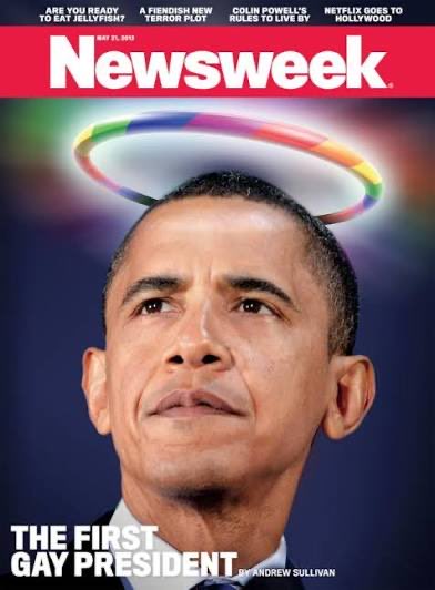 Who’d thunk it???

Newsweek names Obama 'The First Gay President' with controversial cover!