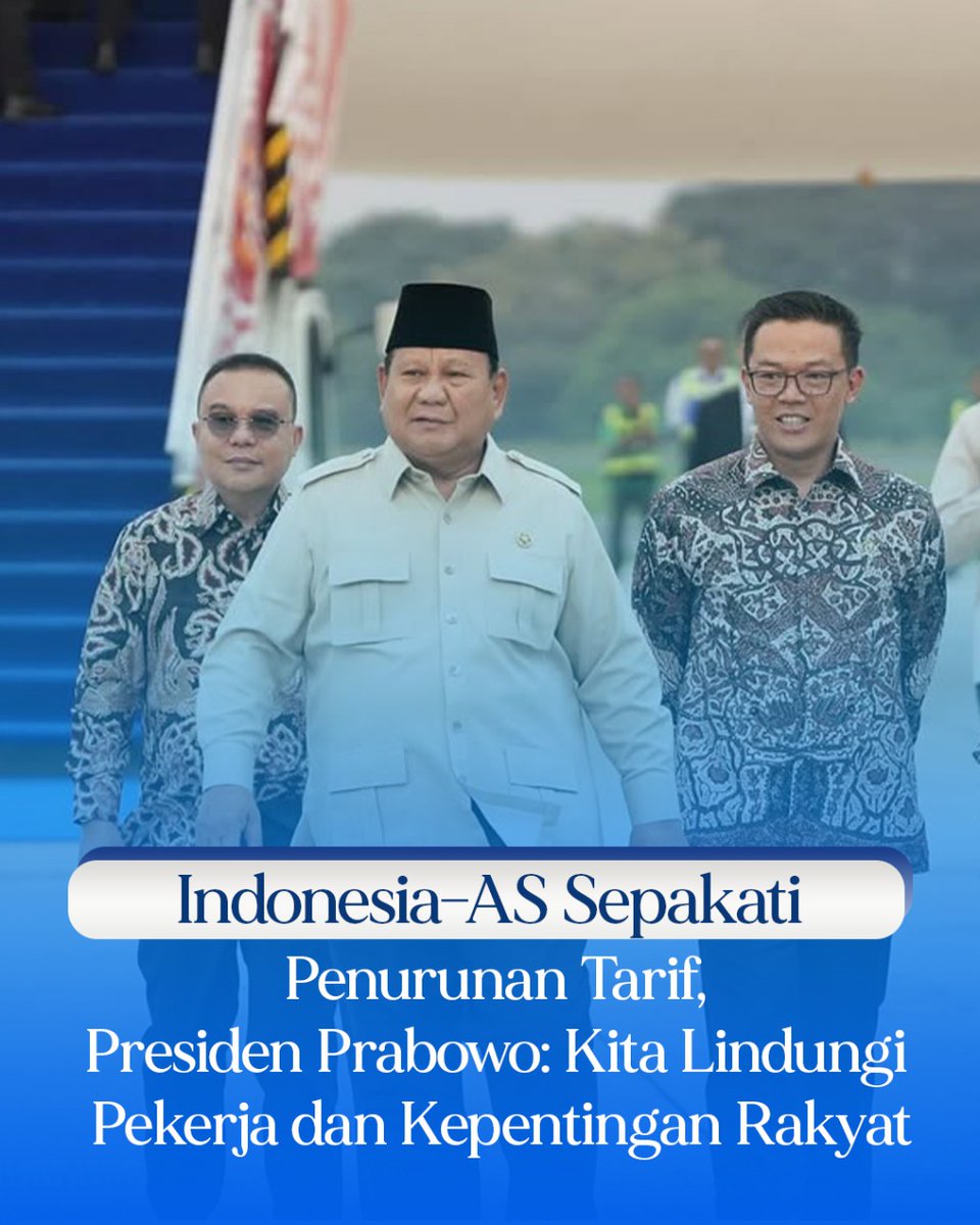 bagus banget Prabowo ambil langkah terukur demi stabilitas industri nasional.
#TarifImport19Persen
Diplomasi Ekonomi Cerdas