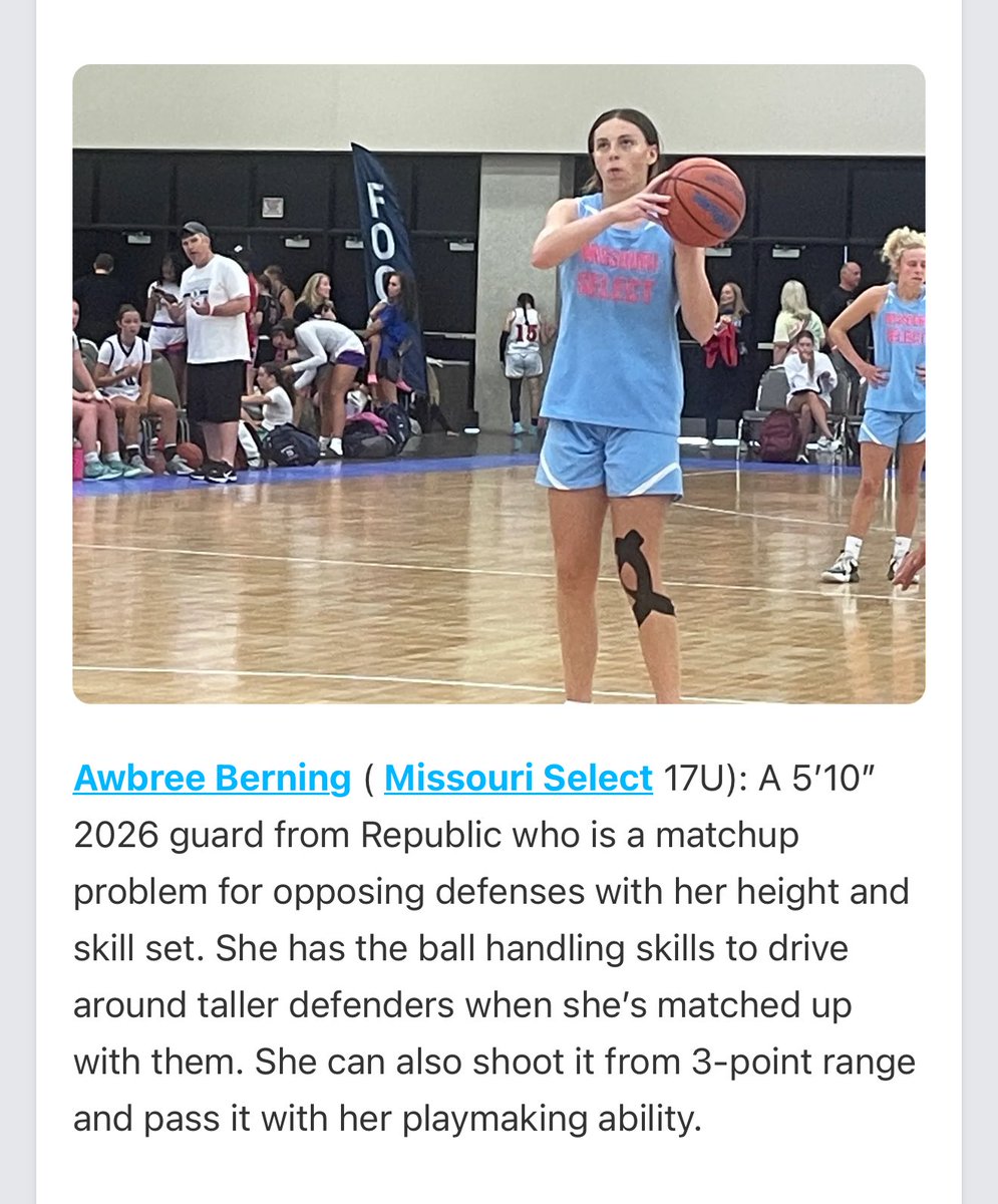 Carissa Berning (@cdberning) on Twitter photo <a href="/awbree_berning6/">Awbree Berning</a> 5’10” G 2026 4.087 GOA from <a href="/SHOtimeSGFMO/">Missouri Select</a> Talented Lefties at the Run 4 Roses prepgirlshoops.com/2025/07/talent… Thank you <a href="/earlaustinjr/">Earl Austin Jr.</a> for the write up. <a href="/PGHMissouri/">Prep Girls Hoops Missouri</a> <a href="/NCSAwbb/">NCSA Women’s Basketball Recruiting</a> <a href="/CoachB_NCSA/">Brittany Atwater</a> <a href="/JrAllStar_MO/">Missouri Jr. All-Star Basketball</a> <a href="/awbree_berning6/">Awbree Berning</a> 5’10” G 2026 4.087 GOA from <a href="/SHOtimeSGFMO/">Missouri Select</a> Talented Lefties at the Run 4 Roses prepgirlshoops.com/2025/07/talent… Thank you <a href="/earlaustinjr/">Earl Austin Jr.</a> for the write up. <a href="/PGHMissouri/">Prep Girls Hoops Missouri</a> <a href="/NCSAwbb/">NCSA Women’s Basketball Recruiting</a> <a href="/CoachB_NCSA/">Brittany Atwater</a> <a href="/JrAllStar_MO/">Missouri Jr. All-Star Basketball</a>