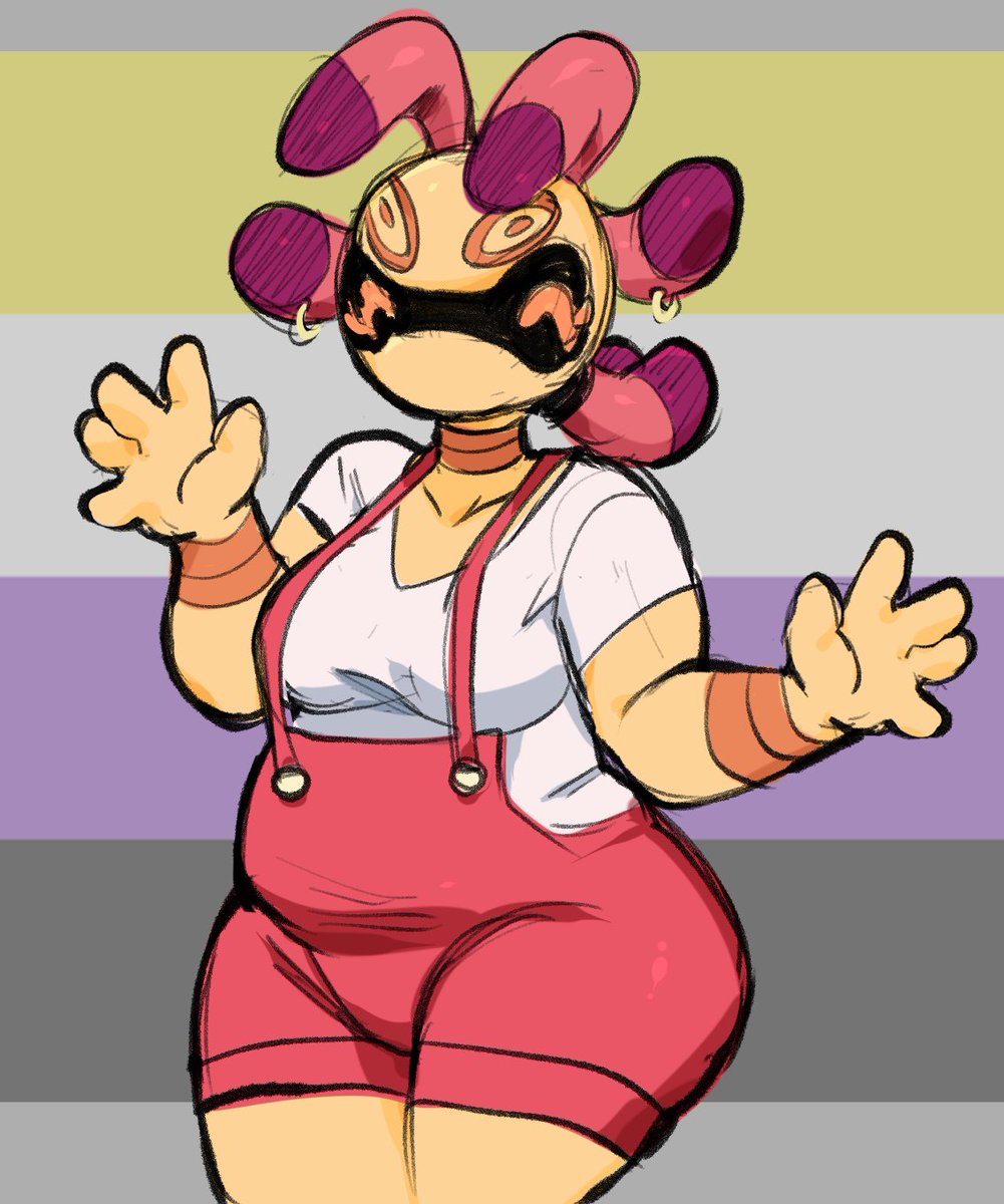 made myself a cradily sona bc it's my #1 favorite pokemon. (also i missed enby day so uh yk teehee)