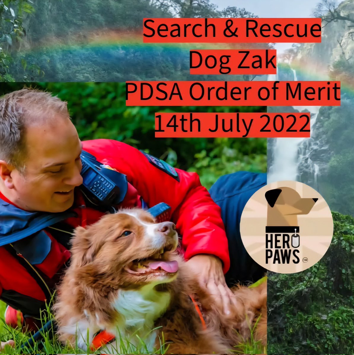 Heropawsuk's tweet image. 14th July 2022 Hampshire Search & Rescue Dog Zak from Southampton for his lifetime service as a search and rescue dog.
Zak, a Search and Rescue Dog from Southampton, was one of the youngest to enter active service, and throughout his exemplary 11-year career, he has found and…