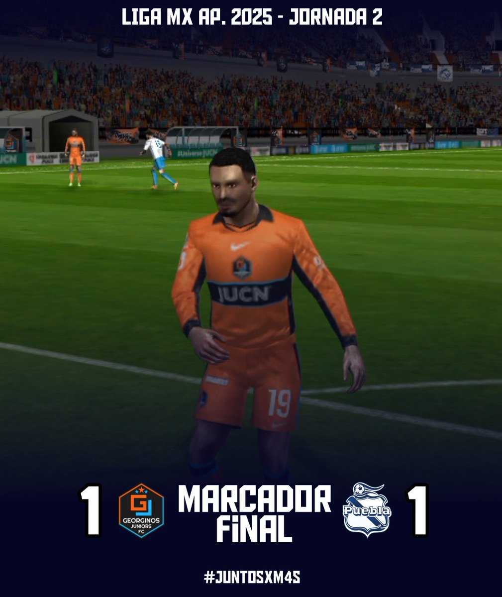 GeorginosJrsFC's tweet image. Finalizó el partido en el &apos;Ñeris&apos; Madrigal, con un empate a 1.

#GJS 1-1 #PUE

Gol:
- Victor Guzmán: 81&apos; ⚽

#JuntosXM4s