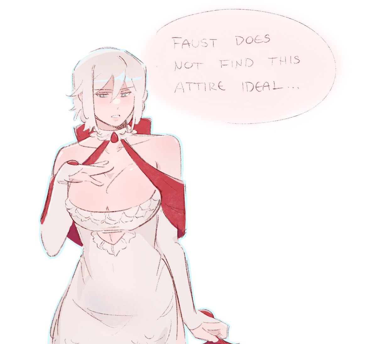 L0yoke's tweet image. That one falin dress #LimbusCompany #Limbus_Company