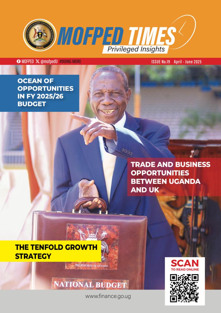 mofpedU's tweet image. Find here the latest Edition of the MOFPED TIMES to know more about @mofpedU and its work in building a competitive economy for national development.
👇👇👇
finance.go.ug/key-milestones…
#PrivilegedInsights
#TenfoldGrowth
#DoingMore