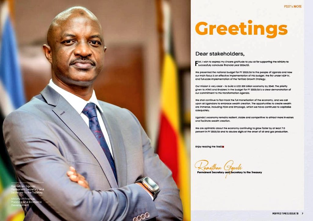 mofpedU's tweet image. Find here the latest Edition of the MOFPED TIMES to know more about @mofpedU and its work in building a competitive economy for national development.
👇👇👇
finance.go.ug/key-milestones…
#PrivilegedInsights
#TenfoldGrowth
#DoingMore