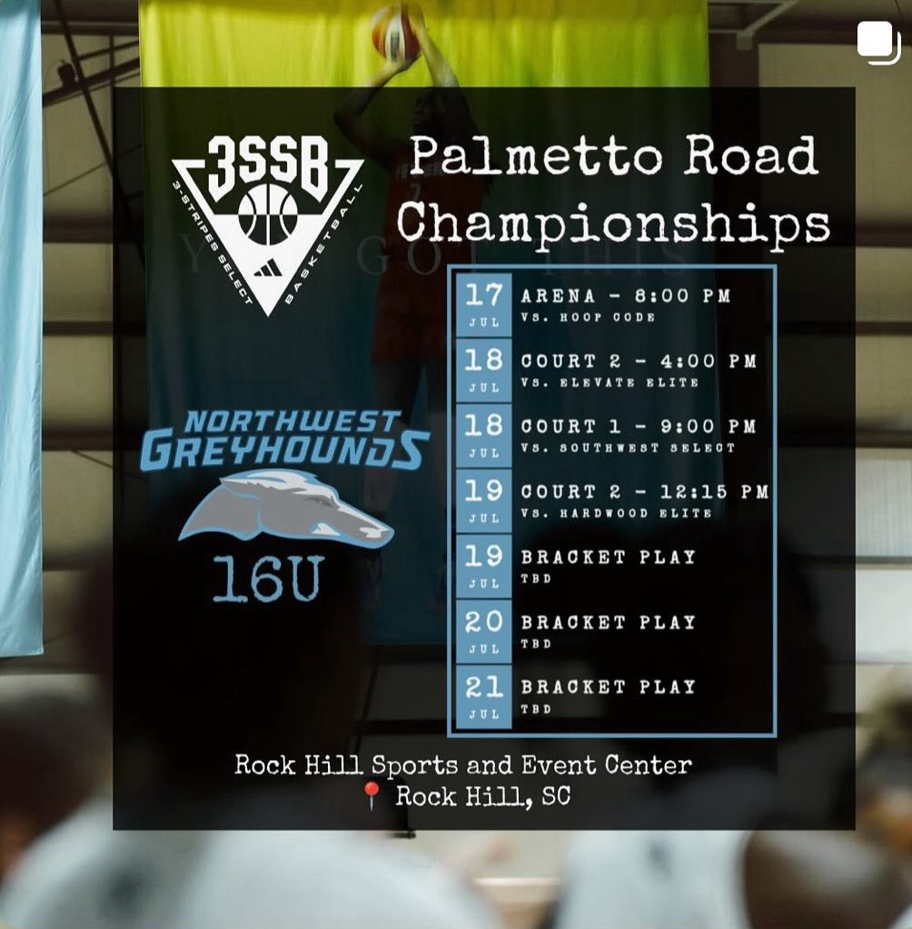 NW Greyhounds 2025 3SSB schedule!