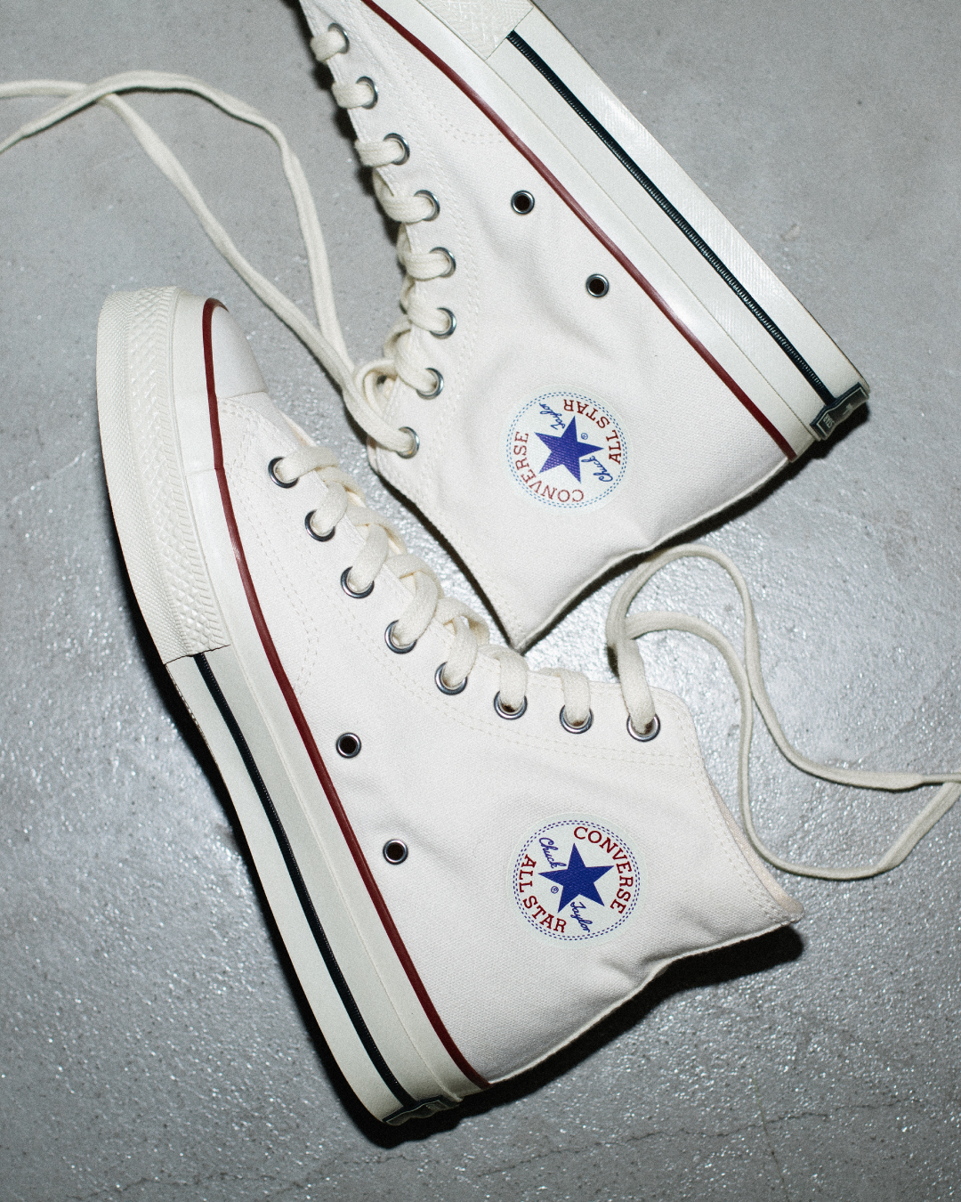 国内★CONVERSE★レザー ALL STAR シルバーカラー 高級感◎ LEATHER ALL STAR Ⓡ HI / レザー オールスター Ⓡ HI