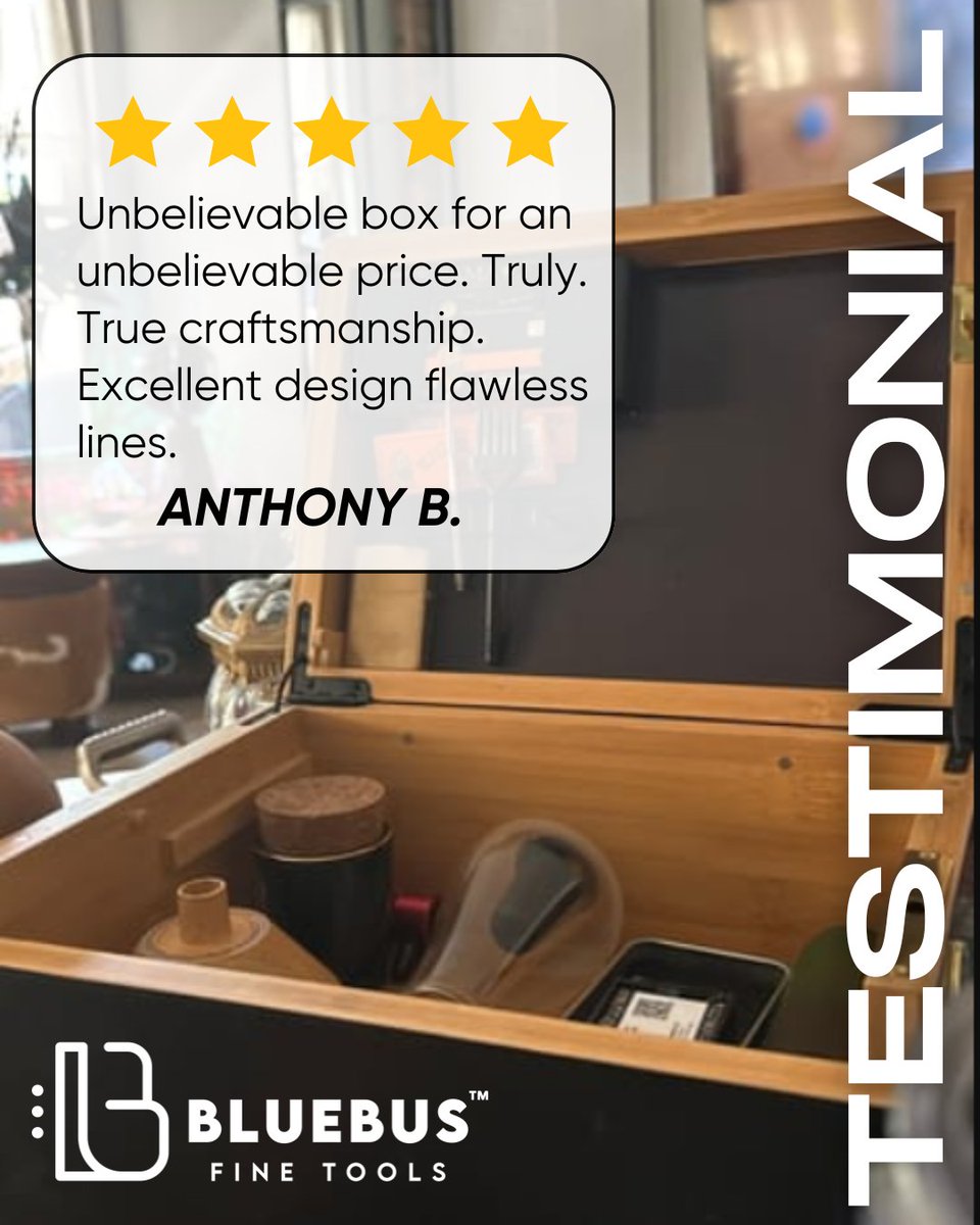 🔥 'Unbelievable box for an unbelievable price.' — Anthony B.

This isn’t just a toolbox — it’s a total game-changer. 
👉 bluebusft.com 

#NextLevelStorage #BlueBusFT