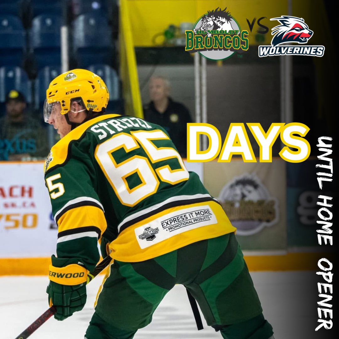 HumboldtBroncos's tweet image. But who’s counting…. 😏
Just **65 DAYS** until the home opener!
Get ready to cheer on our Broncos as we take on the @warmanwolverines.sjhl
#Broncos #HomeOpener #HockeySeason #Countdown