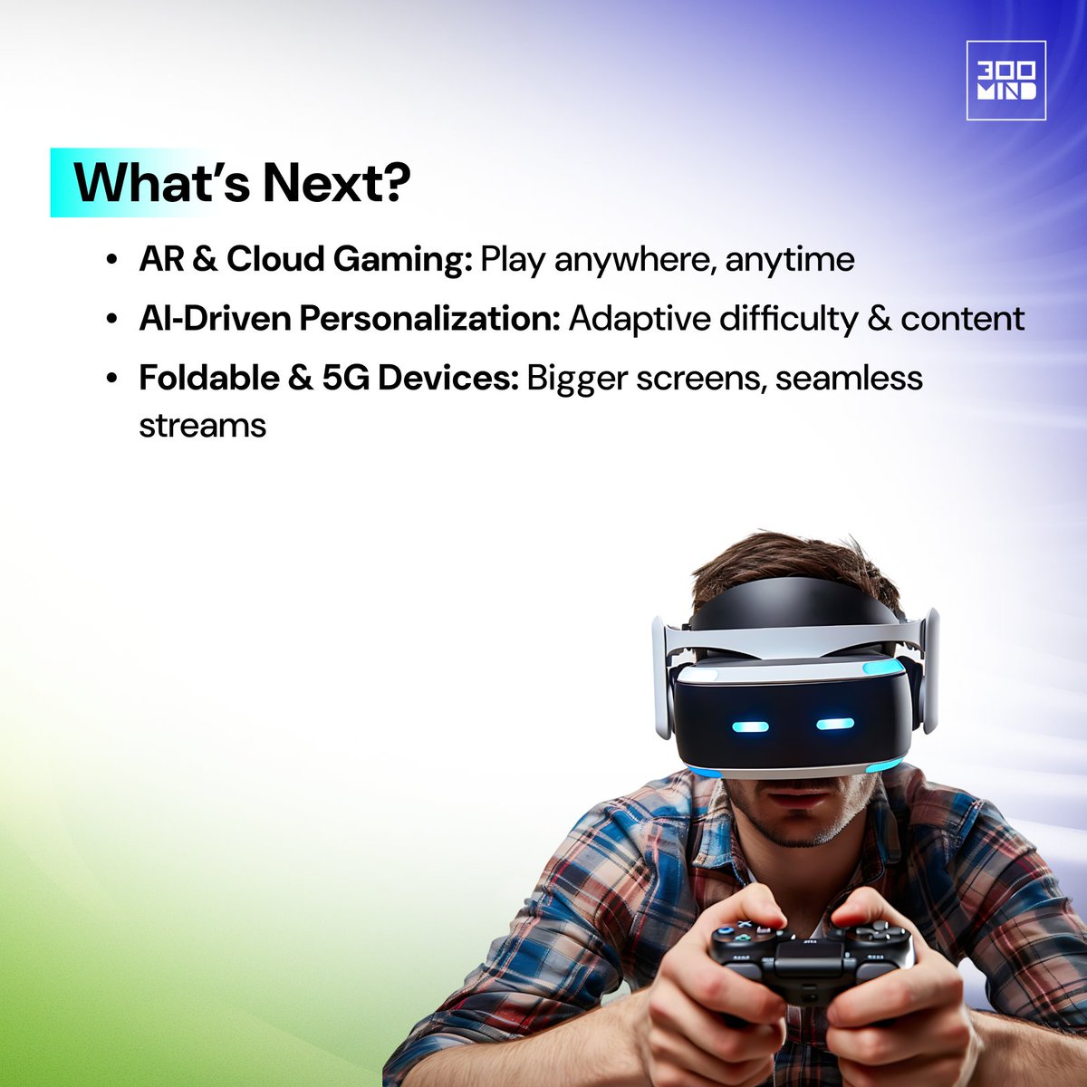 300Mind's tweet image. Want to turn your concept into the next big mobile phenomenon?

Let’s level up together - 300Mind.

#MobileGaming #GameEvolution