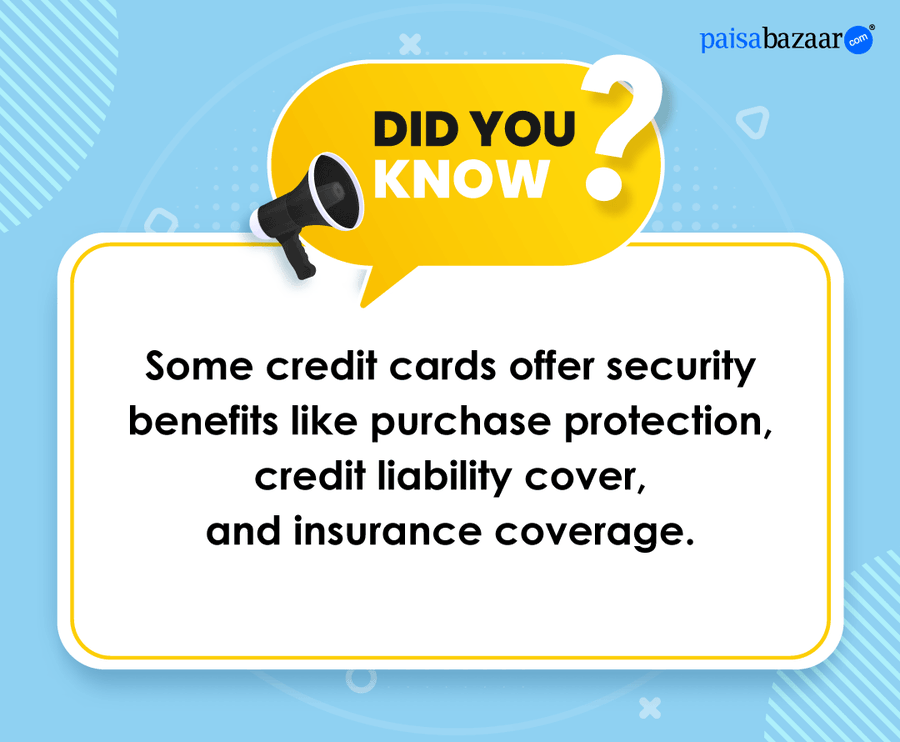 Did you know? 
Many #CreditCards offer perks like purchase protection, credit card liability cover, insurance coverage, and more! A smart way to add extra security to your spending.  
#CreditCardTips #SmartSpends