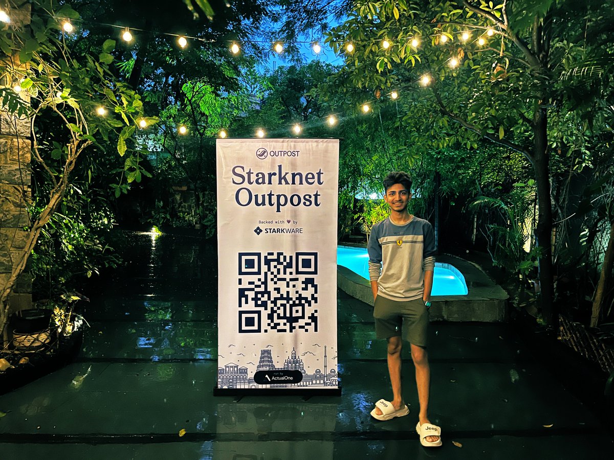 Apoorav Vyas (@apoorav_vyas) on Twitter photo Day 15/90 at <a href="/0xOutpost/">Starknet Outpost</a>
Phase 1 wrapped, here are a few observations:
- Everyone in the cohort has hit the gas and is building fast.
- Some found cofounders at the villa, others found their ideas.
- Individual feedback from <a href="/StarkWareLtd/">StarkWare πΊπ±</a> has been super valuable.
- IRL Day 15/90 at <a href="/0xOutpost/">Starknet Outpost</a>
Phase 1 wrapped, here are a few observations:
- Everyone in the cohort has hit the gas and is building fast.
- Some found cofounders at the villa, others found their ideas.
- Individual feedback from <a href="/StarkWareLtd/">StarkWare πΊπ±</a> has been super valuable.
- IRL