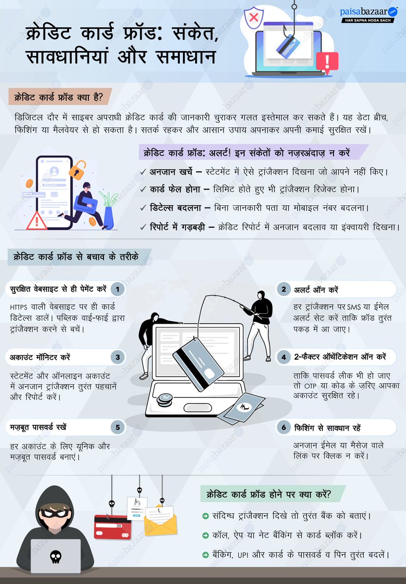 Stay alert to stay safe!
Unusual transactions, card failures, or unexpected account changes can be signs of #creditcard fraud.
Use secure websites, enable 2-factor authentication, and monitor your statements regularly to protect your hard-earned money. 
#StaySafe #FraudAwareness