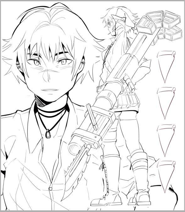 WIP da Lady 💣🍕

uma hr termino ele tava com saudade de devil may cry