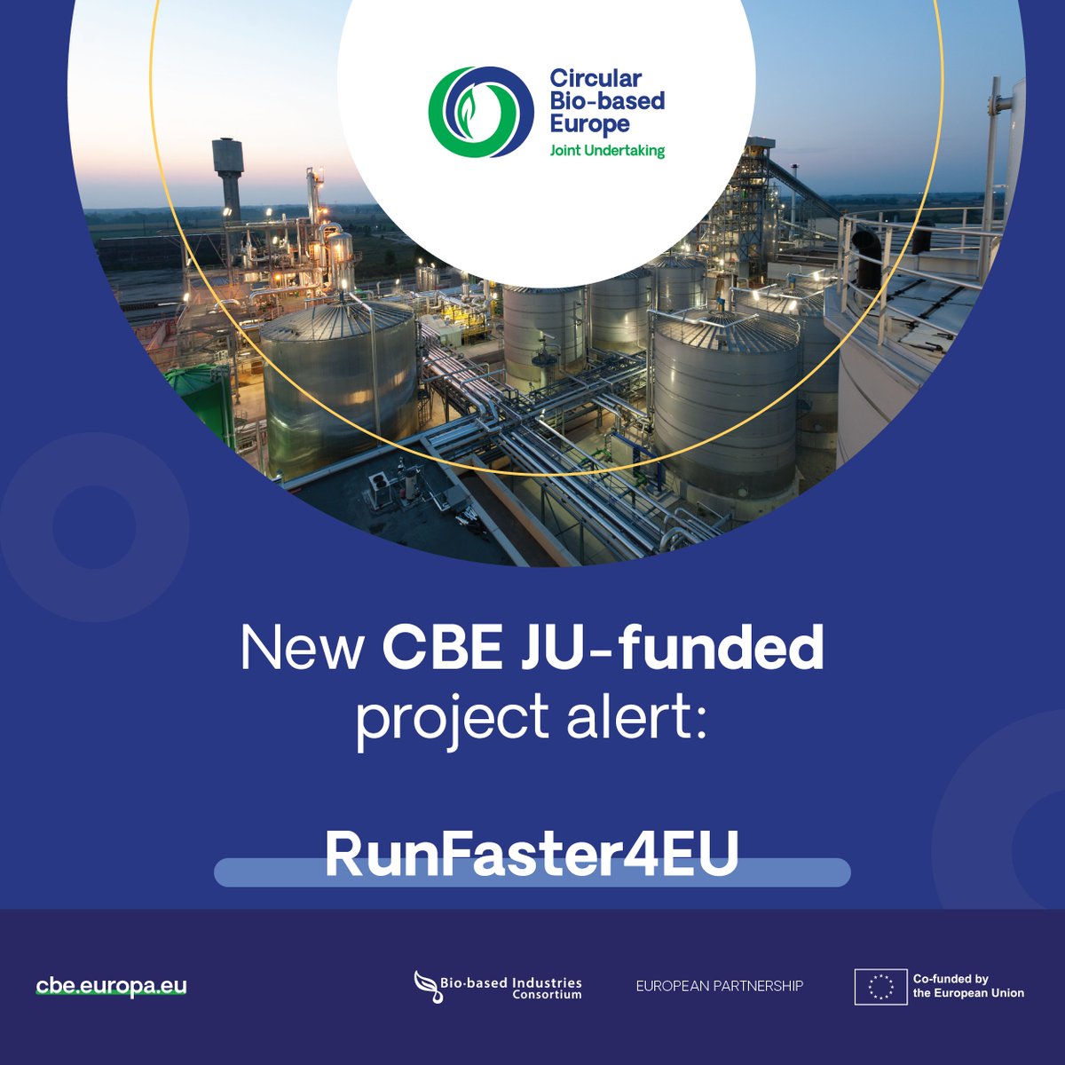 CBE_JU's tweet image. 📣 The CBE JU-funded RUNFASTER4EU project is transforming underutilised lands into productive biomass sources.
It converts vegetable oils and residual biomass into high-value products, supporting cosmetics, agriculture, feed and packaging sectors: cbe.europa.eu/projects/runfa…