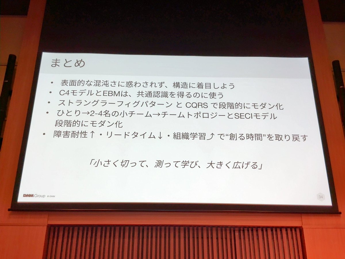 Shinoda_IT's tweet photo. 17-B-5 DMMを支える決済基盤の技術的負債にどう立ち向かうかが個人的にとても勉強になりました
かなり幅広い話題でしたが、自分には「説明する技術」の話として刺さりました
AI の話は X でもアンテナ張れますが、こういう話が聞けるのはデブサミならでは
#devsumi #devsumiC https://t.co/UqTbPp8RSh