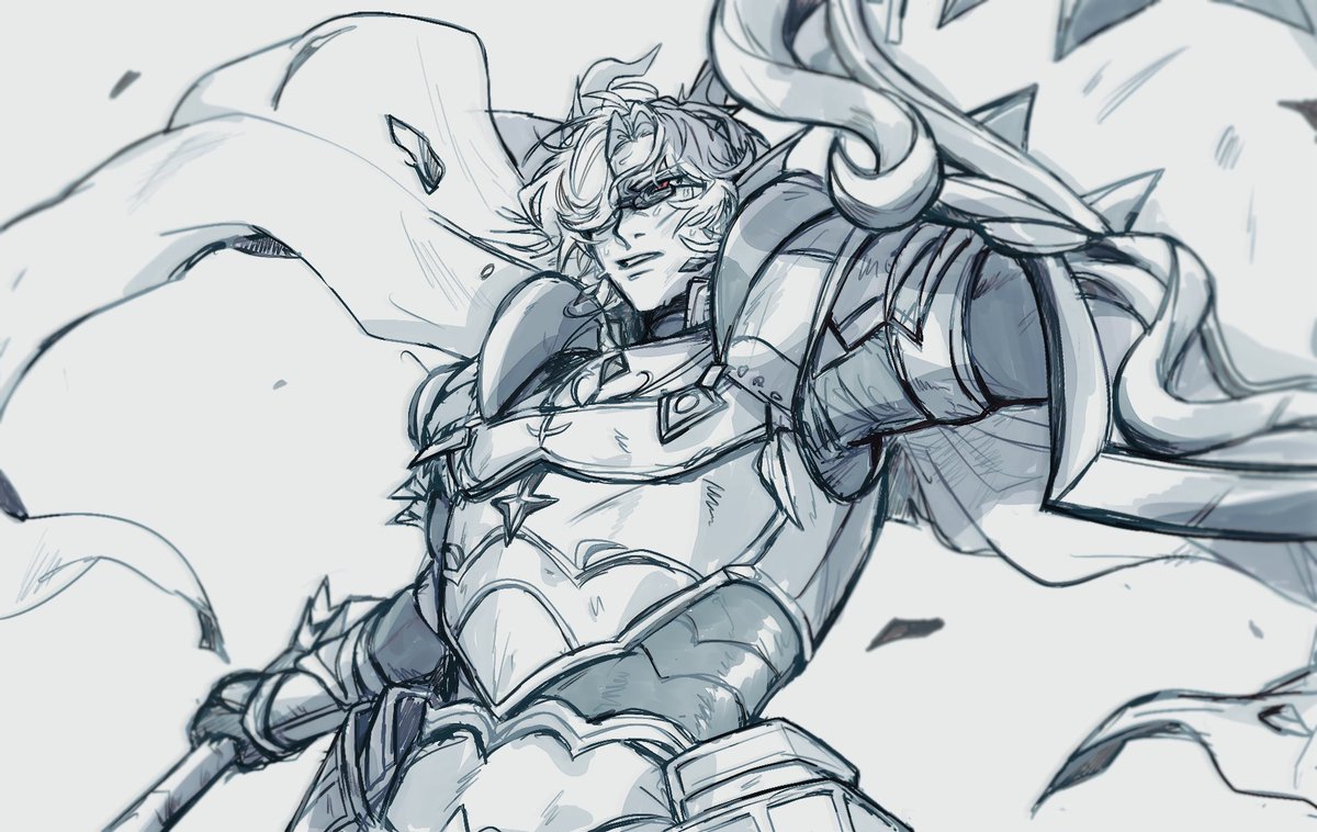 パラディンなスイザンさんの落書き🛡

鎧とマントのヒラヒラが描きたかっただけな気がする…ウィリパラ楽しい（日記）