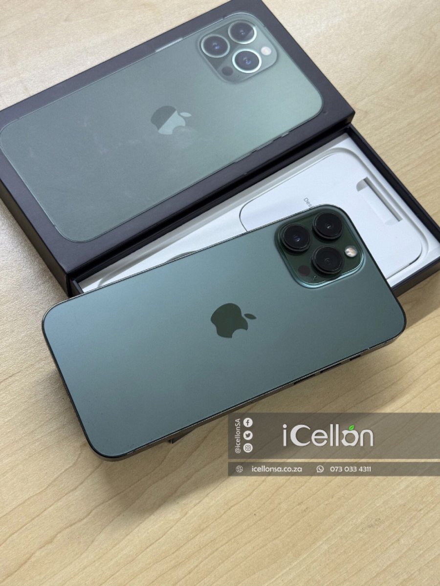 iCellonSA's tweet image. Get this iPhone 13 Pro Max 256GB for only R13499 ⚫️🟢
We do cash on delivery in Johannesburg.
We deliver nationwide through courier.
Call or WhatsApp us at 0730334311 or visit our online shop at icellonsa.co.za