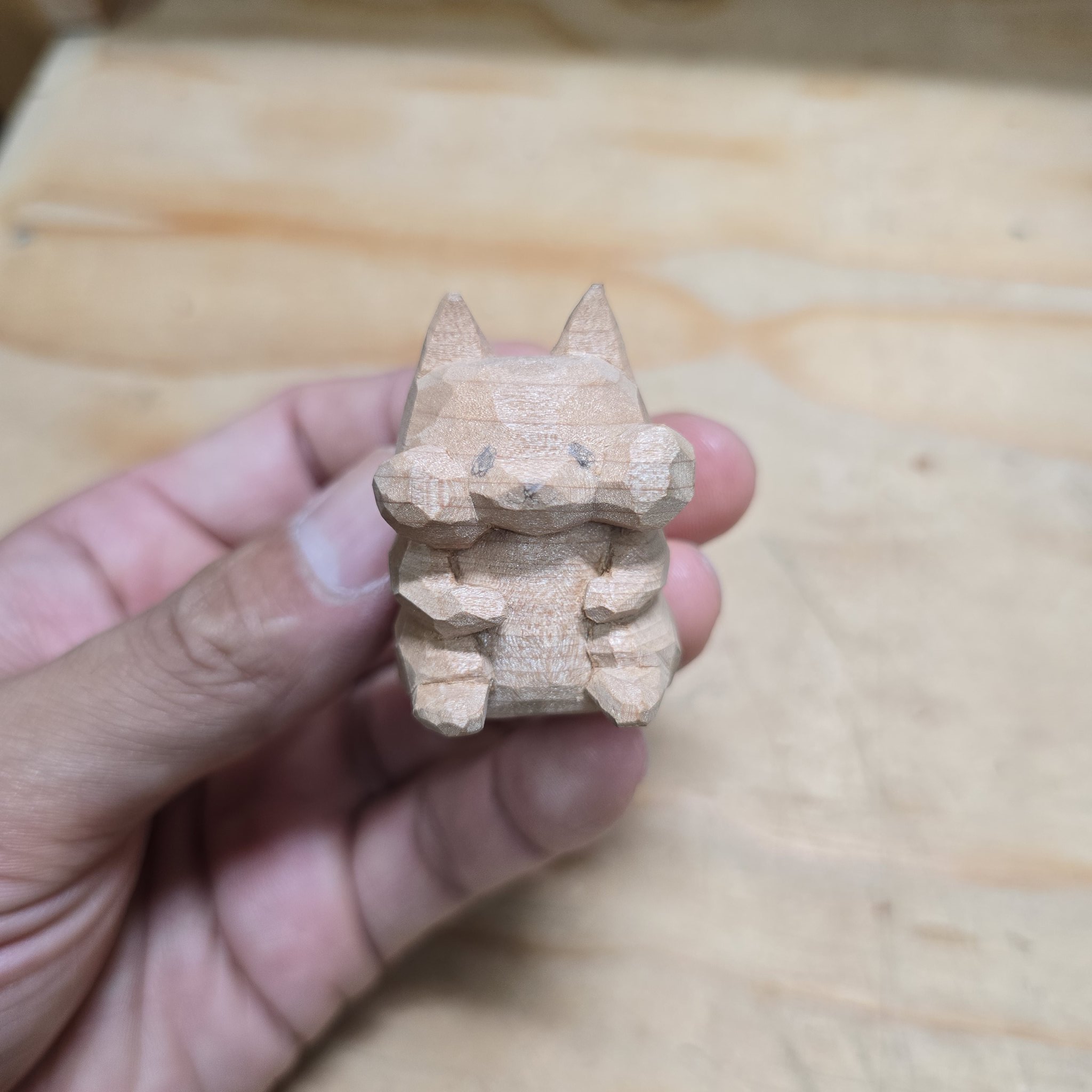 【misen2014 さま】ornament ❀ 木の実を持った リスさん a マスク 手遊び vintage ornament ❀ 木の実を持った リスさん