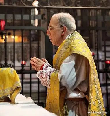 EdwardPentin's tweet image. “Above all we must focus on Christ, which in the Eastern Liturgies is achieved by turning to the East, from where He came, comes, and will come. This cosmic and eschatological dimension is key to divine worship. The orientation of the priest ad Deum (towards God), towards the…