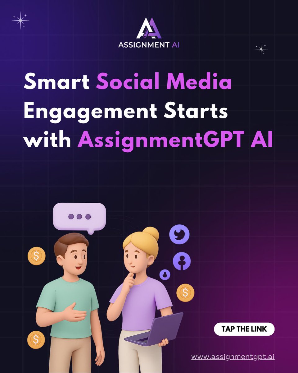 AssignmentGptAI's tweet image. Smart Social Media Engagement Starts with AssignmentGPT AI 🚀
.
🔗instagram.com/p/DMK58awvEJb/…
.
#assignmentgptai #aimarketingtools #socialmediagrowth #aicontentcreator #facebookadsgenerator #boostengagement #contentwithai #smartsocialmedia #aiforcreators  #growwithai