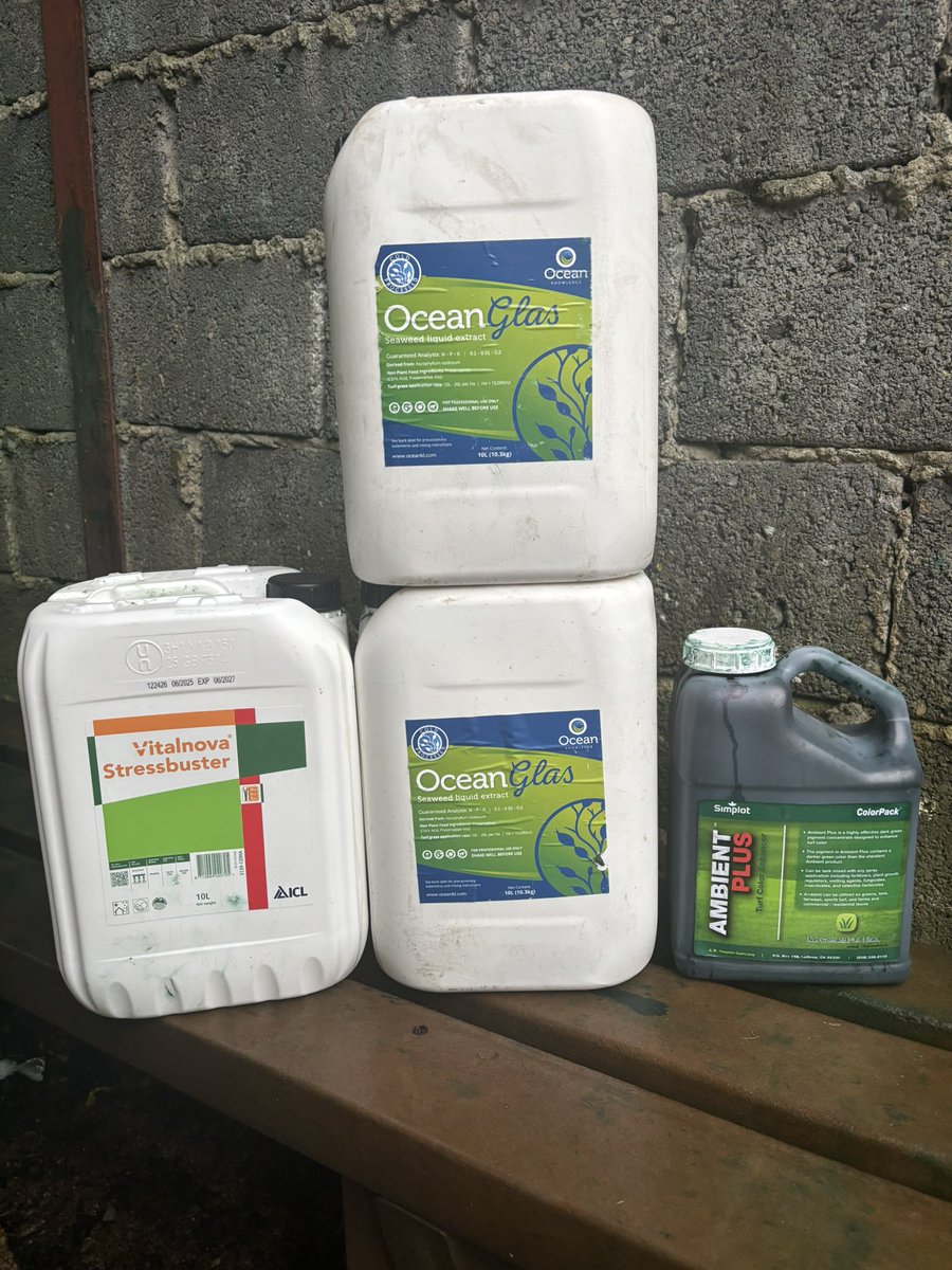 Brian dunne (@briand40adare) on Twitter photo An application of <a href="/OceanKnowledge2/">Ocean Knowledge</a> seaweed and <a href="/ICL_Turf/">ICL Growing Solutions - Turf & Landscape 🇬🇧🇮🇪</a> stressbuster going out on the tee boxes this morning with a drop of <a href="/SimplotCompany/">J.R. Simplot Company</a> ambient plus <a href="/GoldcropAmenity/">Goldcrop Amenity</a> <a href="/NAD_Golf/">NAD-Golf</a> <a href="/hardisprayers/">HARDI International</a> <a href="/weldonmowers/">Seamus Weldon</a> <a href="/JohnDeere/">John Deere USA</a> An application of <a href="/OceanKnowledge2/">Ocean Knowledge</a> seaweed and <a href="/ICL_Turf/">ICL Growing Solutions - Turf & Landscape 🇬🇧🇮🇪</a> stressbuster going out on the tee boxes this morning with a drop of <a href="/SimplotCompany/">J.R. Simplot Company</a> ambient plus <a href="/GoldcropAmenity/">Goldcrop Amenity</a> <a href="/NAD_Golf/">NAD-Golf</a> <a href="/hardisprayers/">HARDI International</a> <a href="/weldonmowers/">Seamus Weldon</a> <a href="/JohnDeere/">John Deere USA</a>
